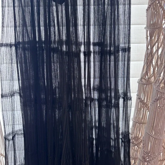 Alice + Olivia Black Pleated Tulle Midi Dress w/ Romper Lining Size 8 NWT $695 - Picture 7 of 11